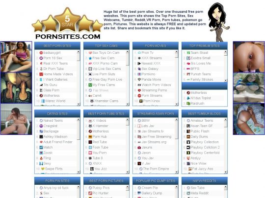 List Of Porn Websites